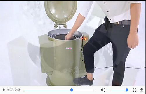 【視頻】工業(yè)脫油機(jī)，五金甩干機(jī)介紹